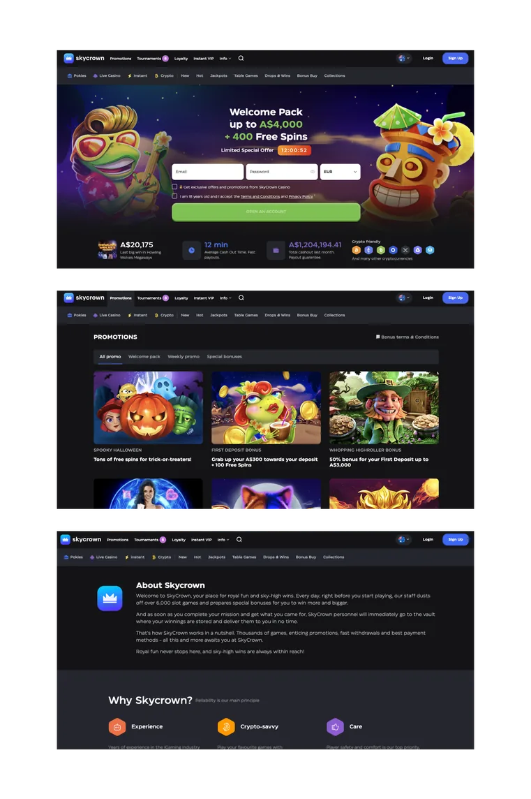Zodiac Casino slots selection