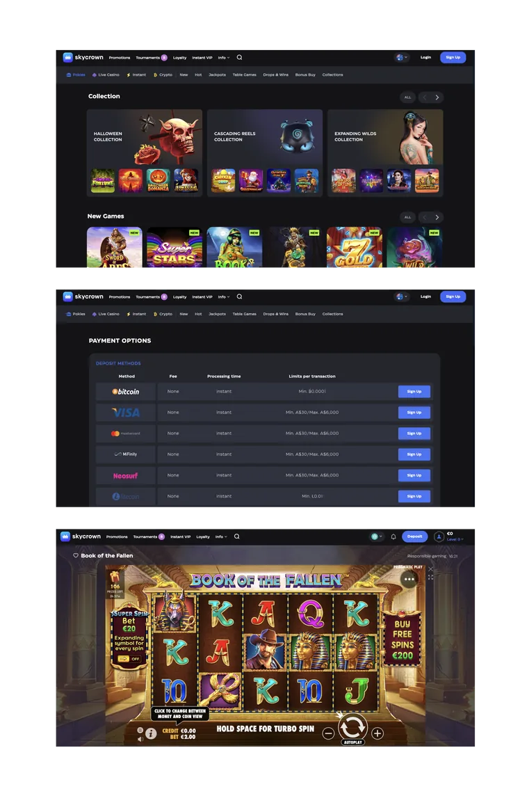 Zodiac Casino table games